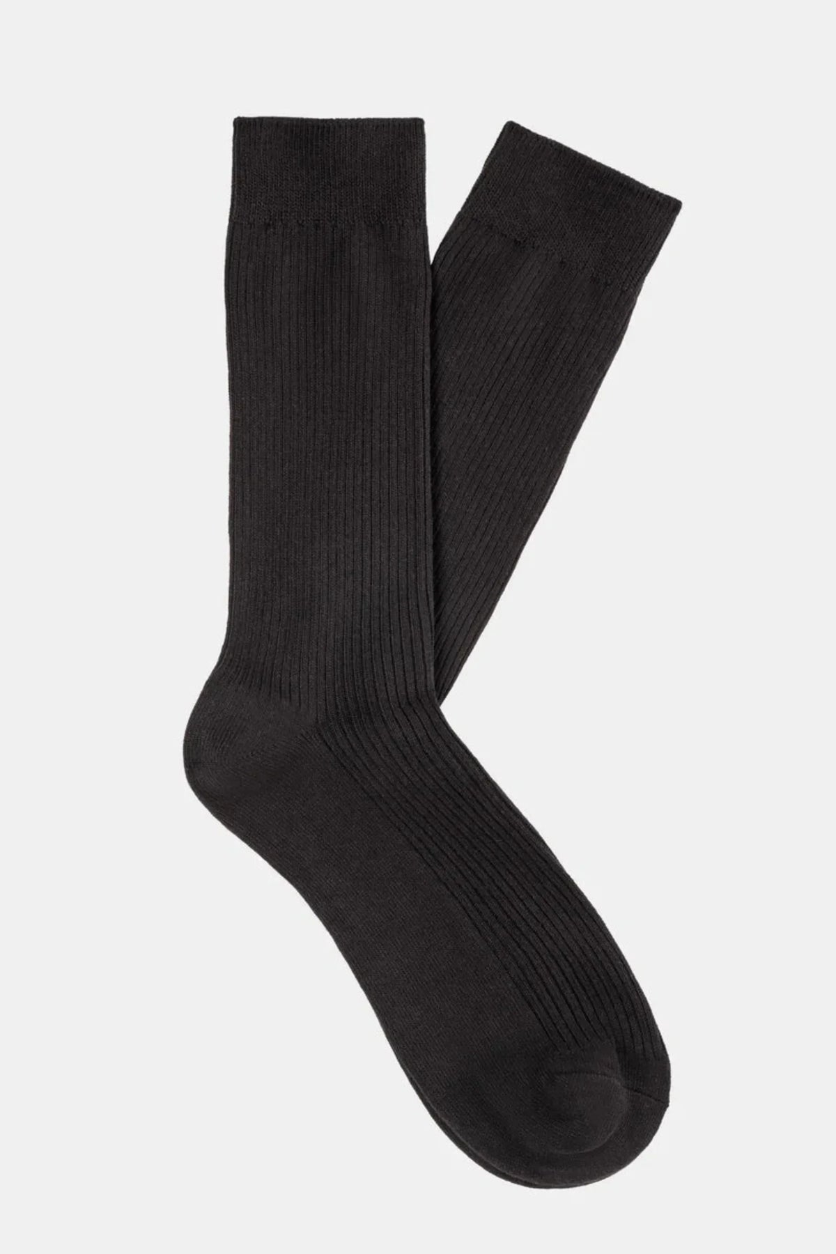 Classic Ribbed Crew Socks