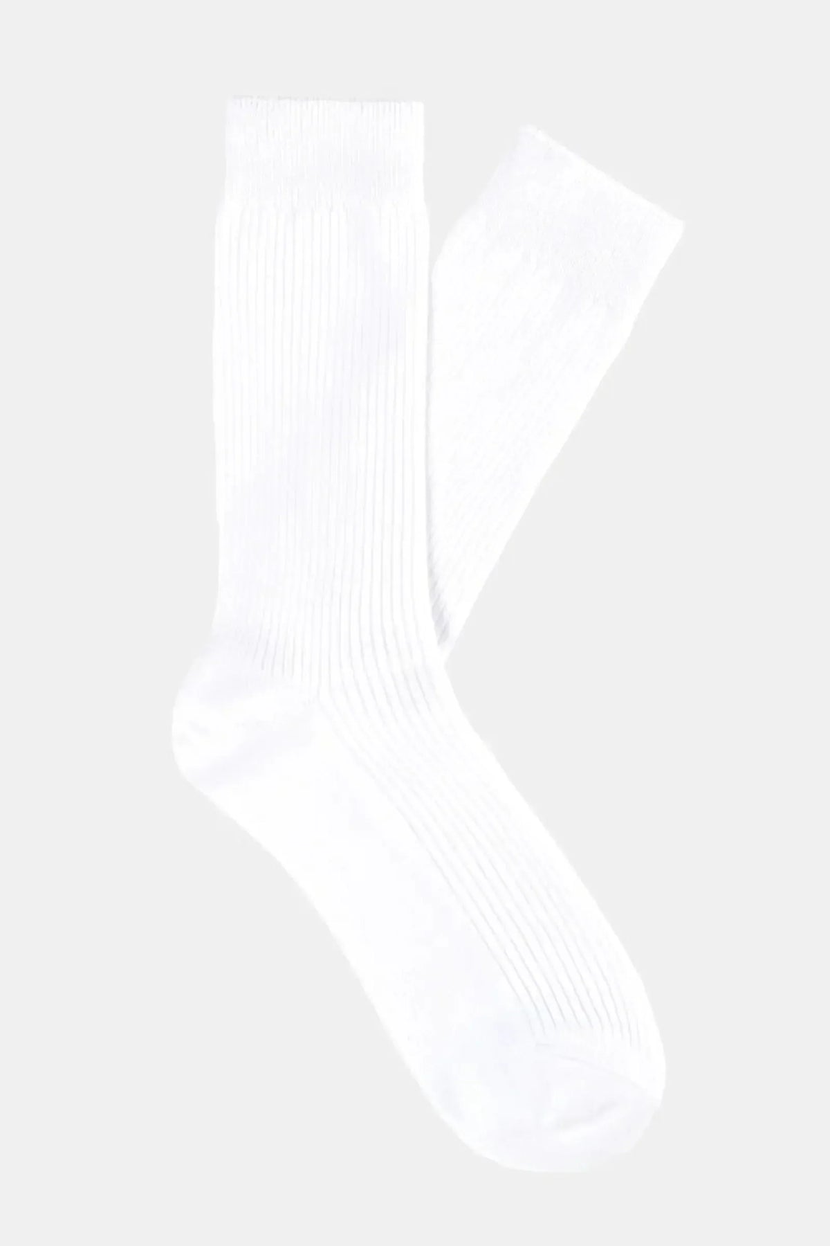 Classic Ribbed Crew Socks