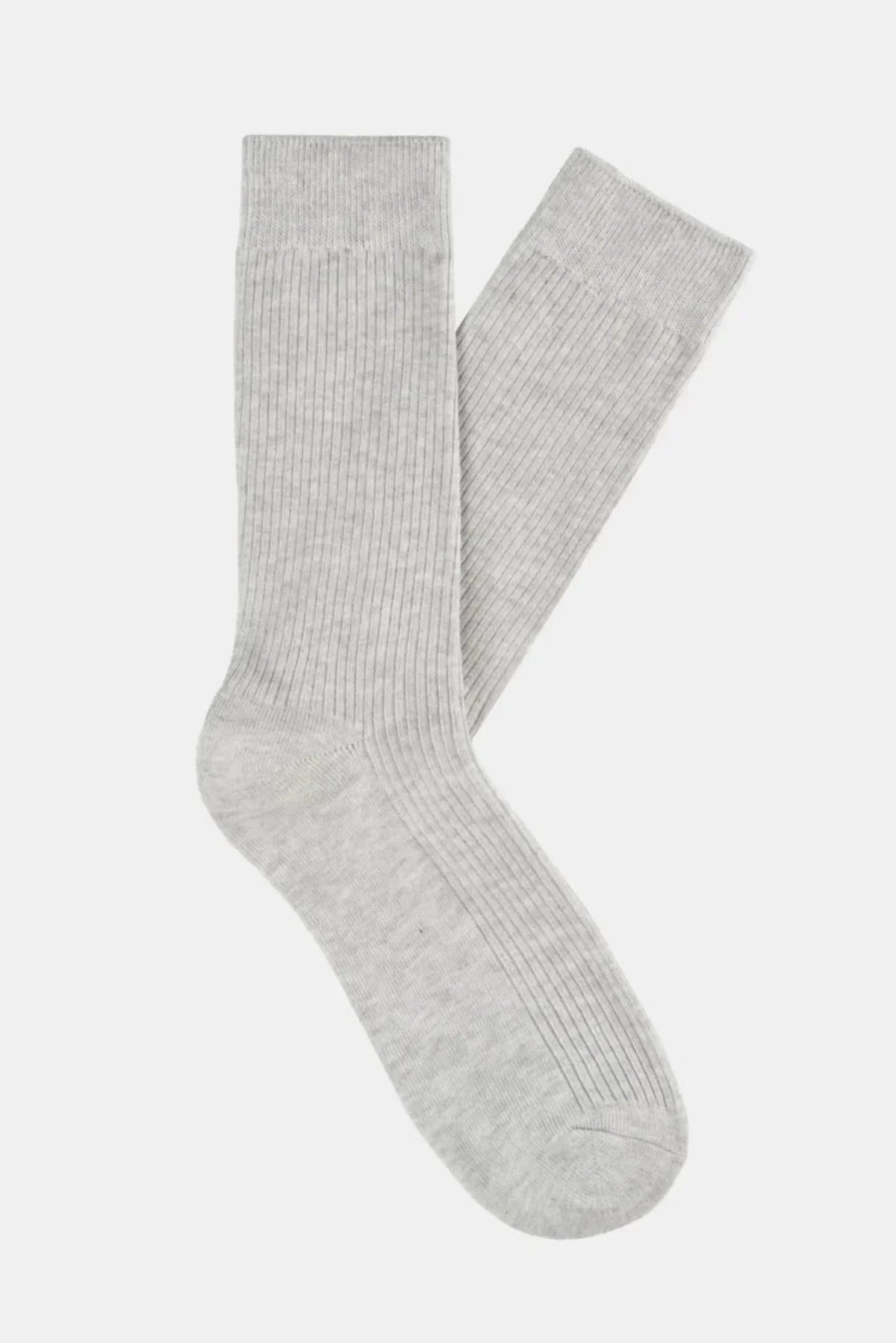 Classic Ribbed Crew Socks