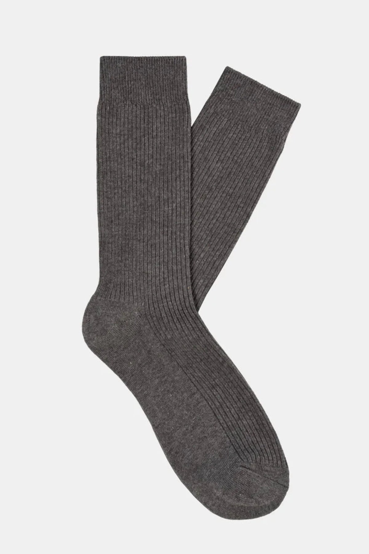 Classic Ribbed Crew Socks