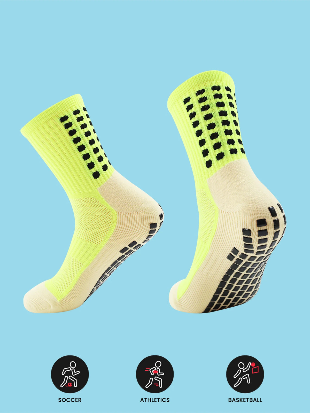 Athletic Sport Grip Socks