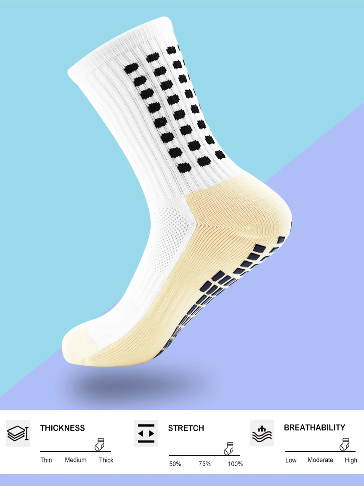 Athletic Sport Grip Socks
