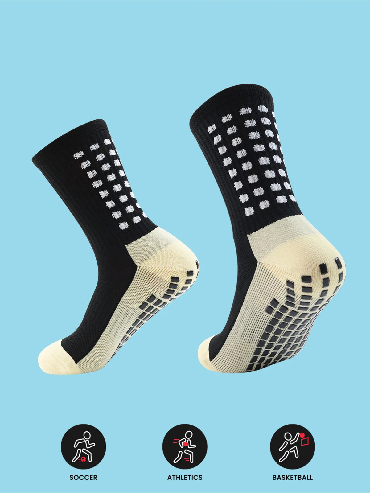 Athletic Sport Grip Socks