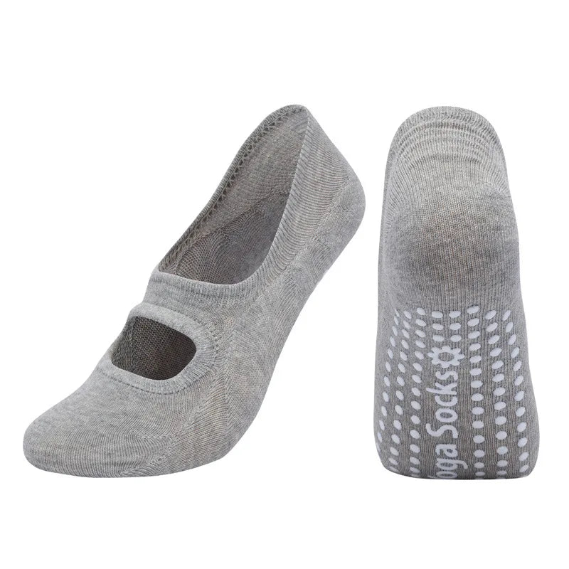 Cross-Strap Yoga Grip Socks