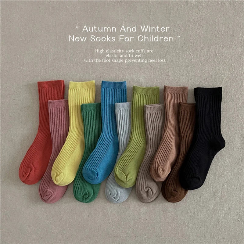 Kids Striped Ankle Socks