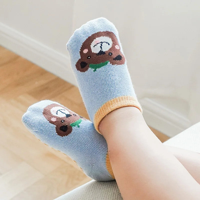Baby Cartoon Grip Socks (6-Pack)