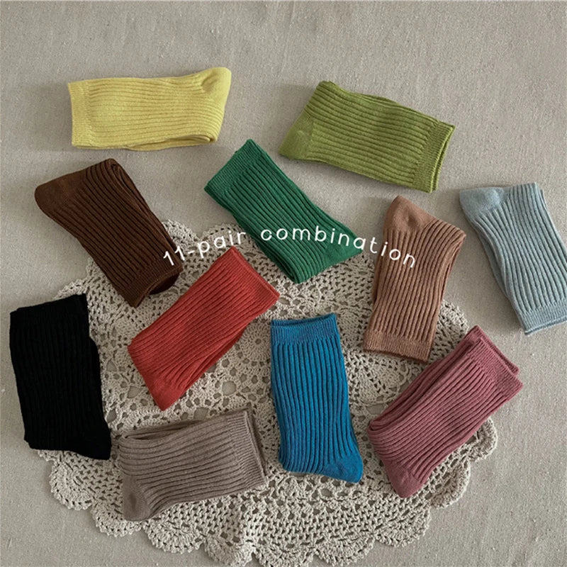 Kids Striped Ankle Socks